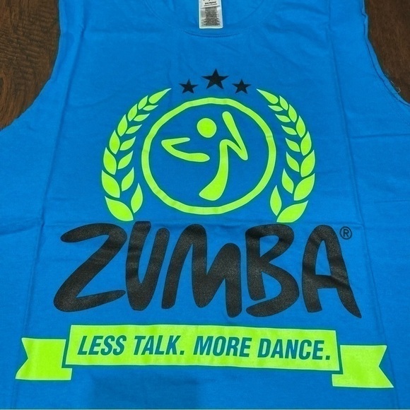 ZUMBA tank top “Less Talk More Dance” 100% Cotton XS - Picture 2 of 8